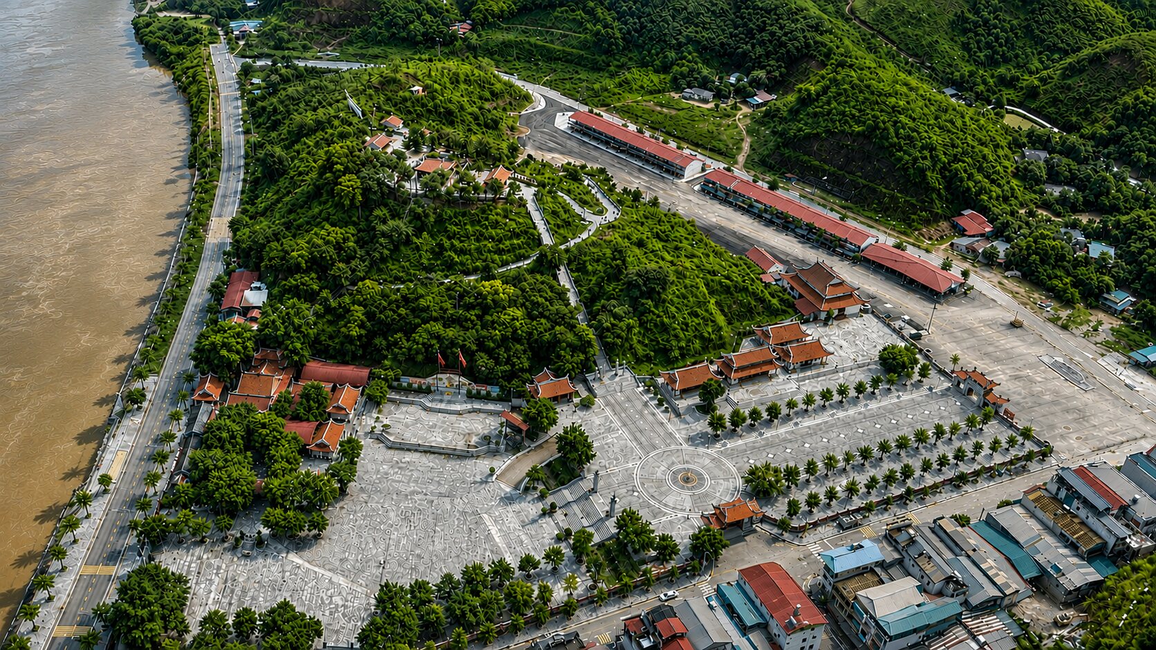 Toàn cảnh đền Bảo Hà